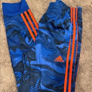 Adidas Kids Blue and Orange Joggers